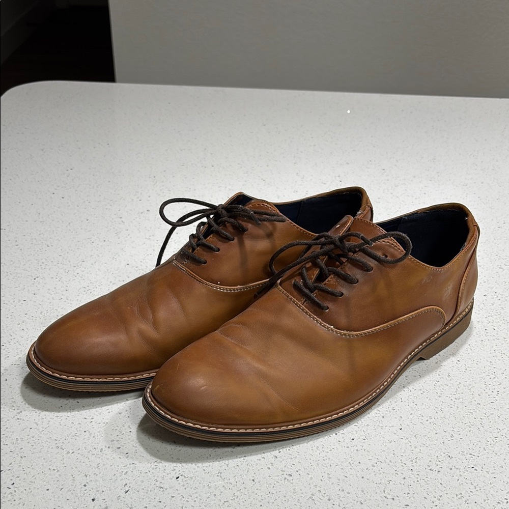 Steve Madden Men's Brown Leather Dress Shoes